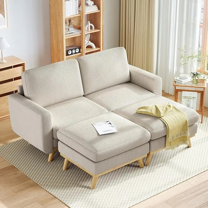 68" Loveseat w/Movable Ottoman