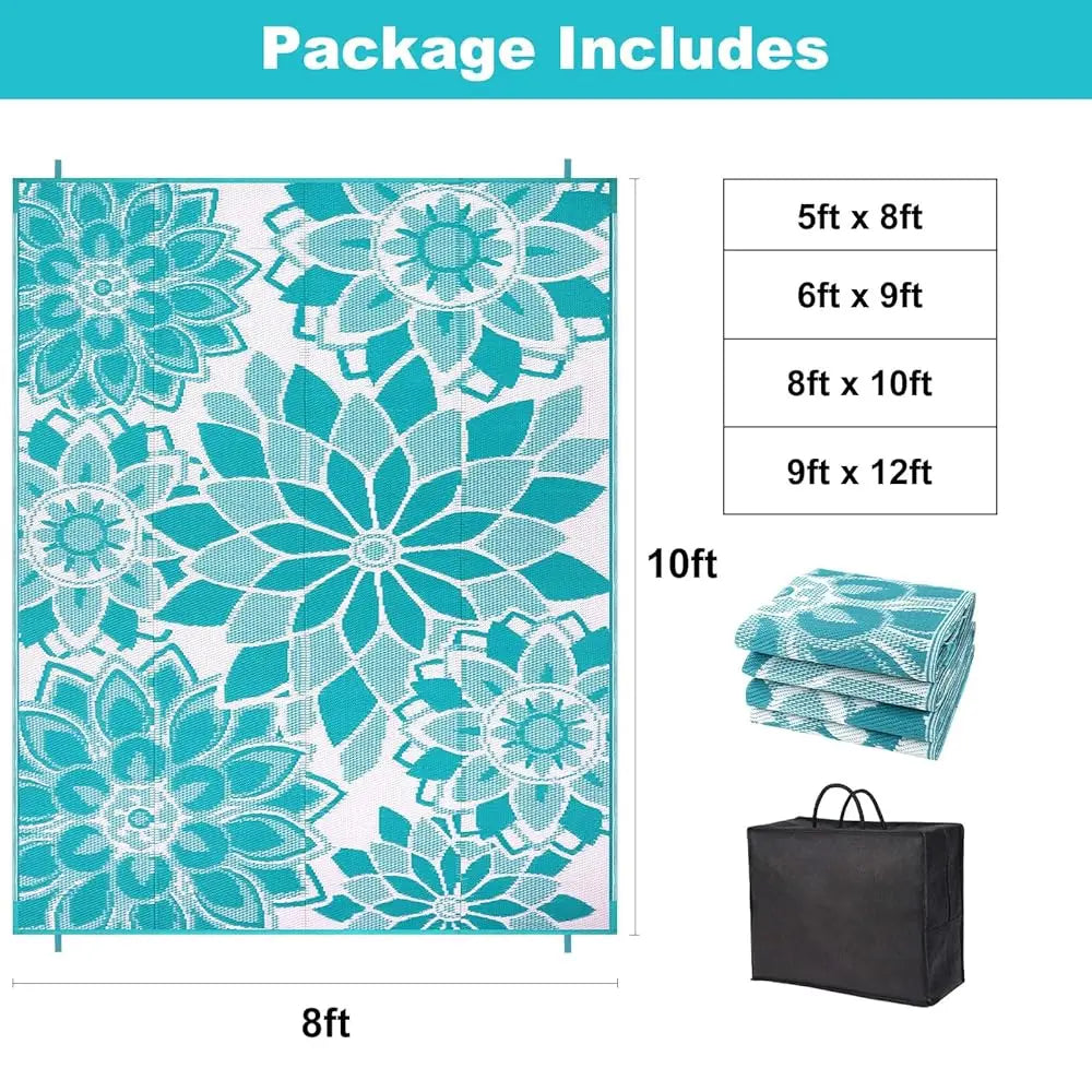 Outdoor Rug 8' X 10' Reversible