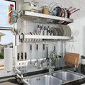 3-Tier Adjustable Stainless Steel Over-Sink