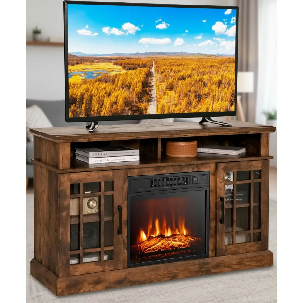 48" Fireplace TV Stand w/Electric Heater