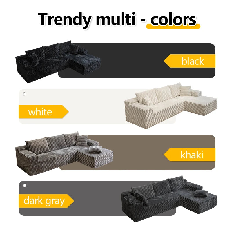 105Inch L-Shaped Living Room Sofa