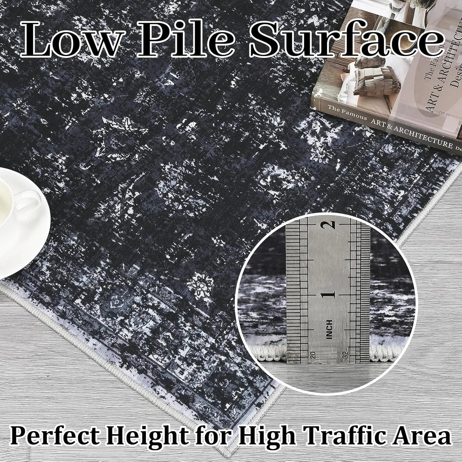 9 x 12 Washable Modern Soft Neutral