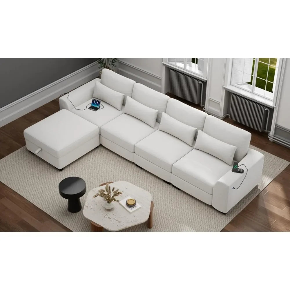 Modular Sectional Convertible L Shaped