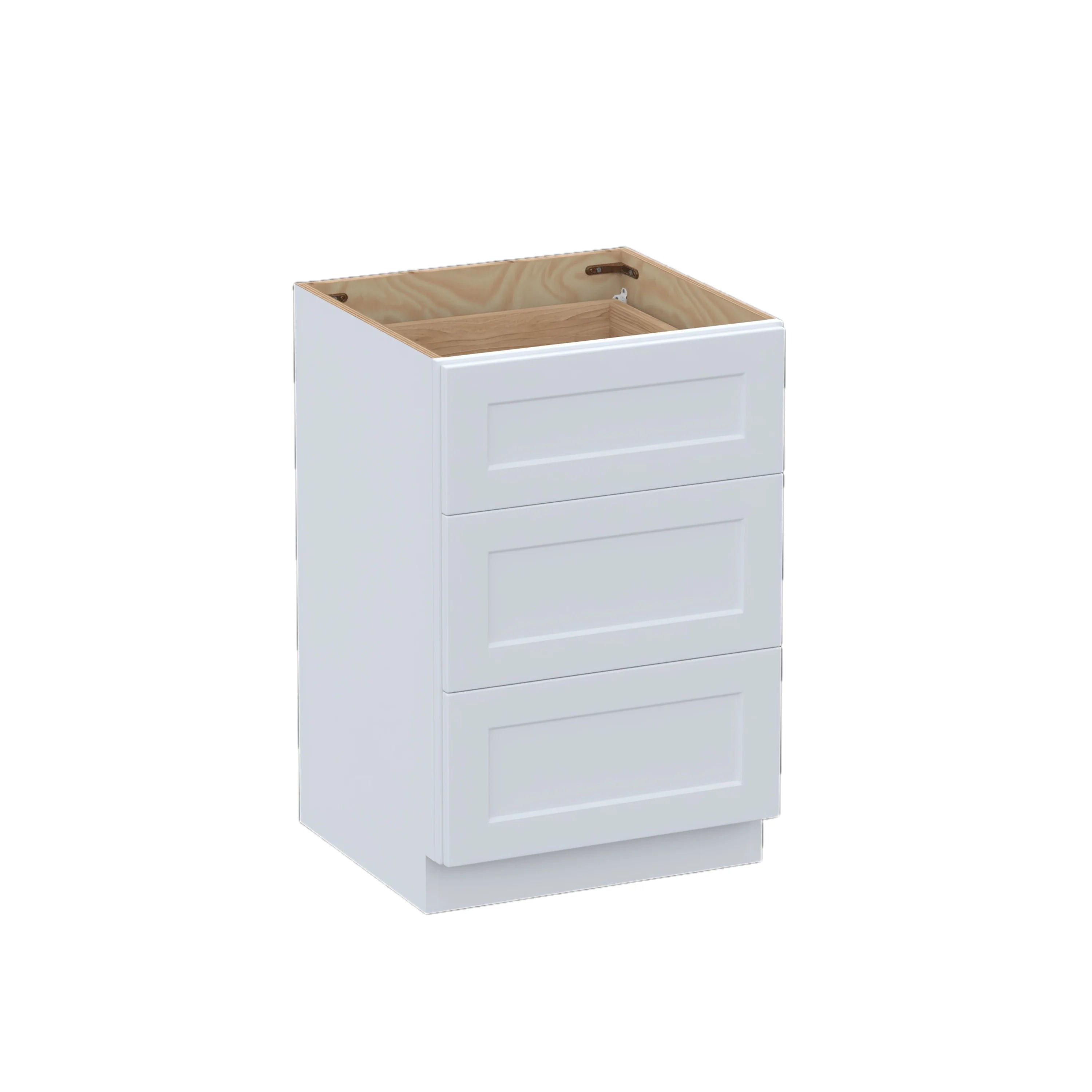 Shaker Style Base Cabinet W/3 Drawers RTA