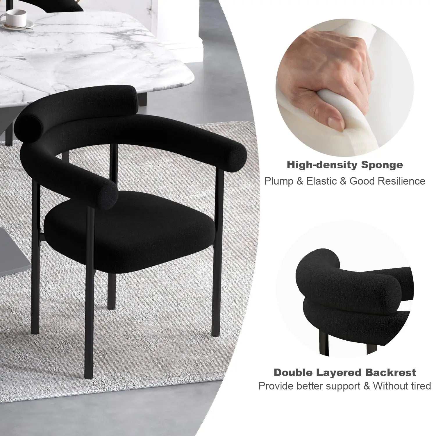 4 Black w/Arms MCM