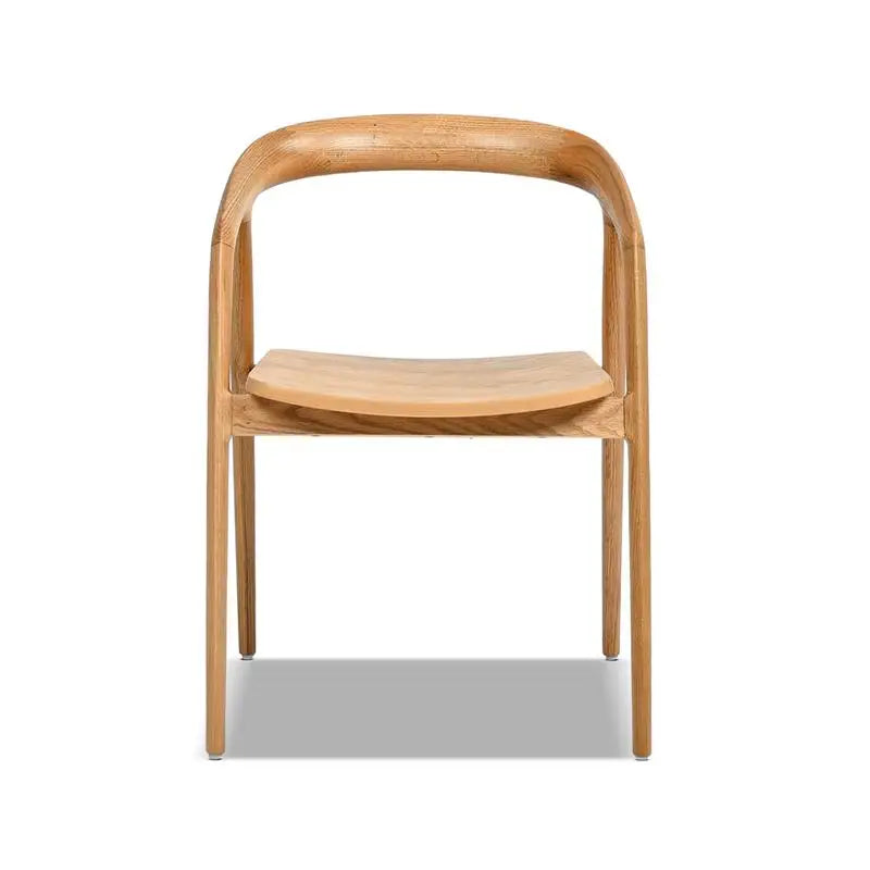 Scandinavian Sculpted Oak Wood Natural Finish
