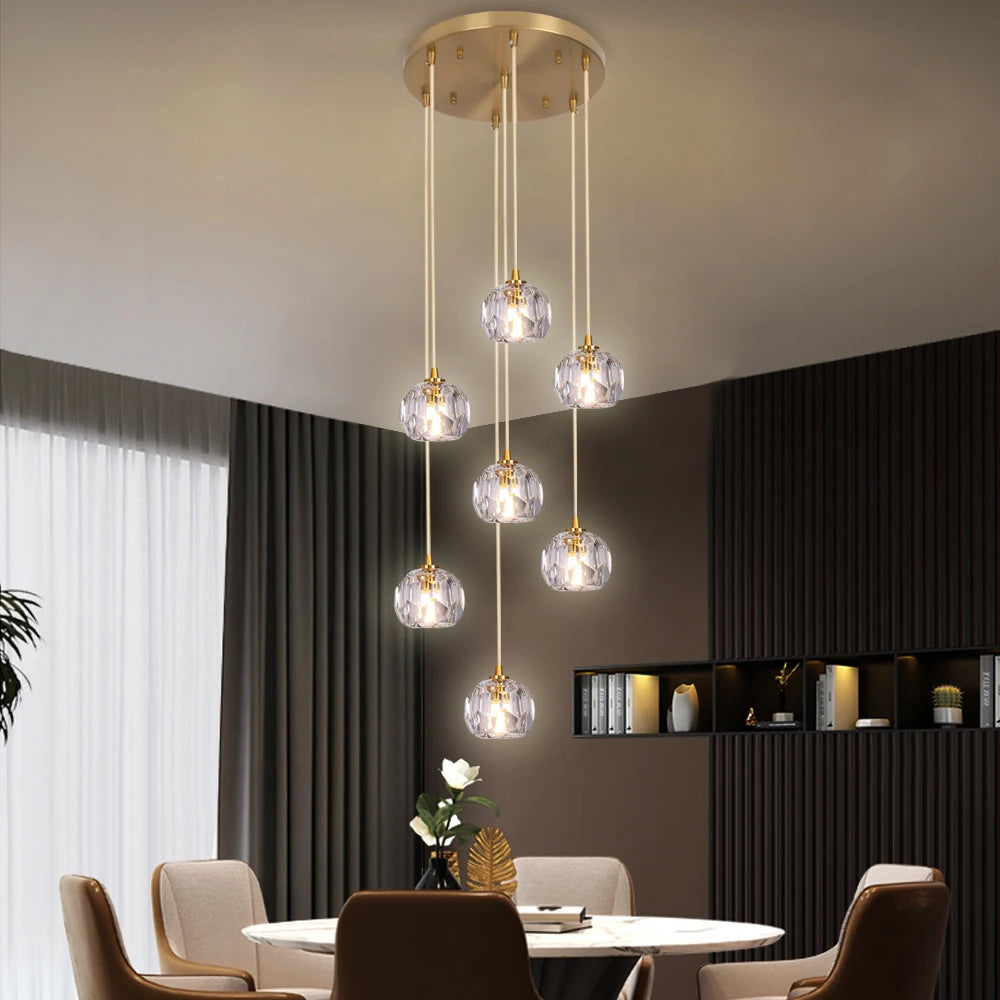 Modern 7 Crystal  Chandelier