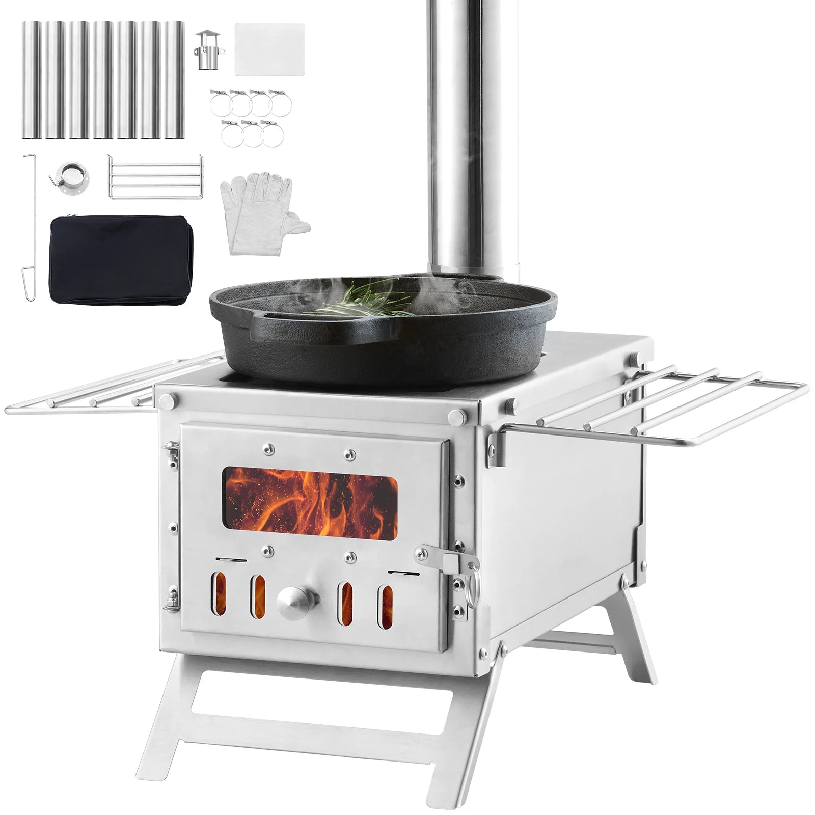 Wood Stove 80 in Stainless Camping/Tent Chimney Pipes