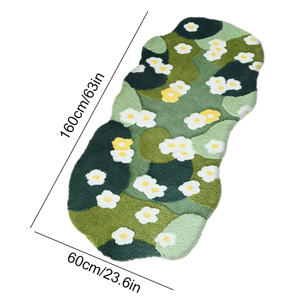 64"x48" Three-Dimensional Fluffy Lawn Moss