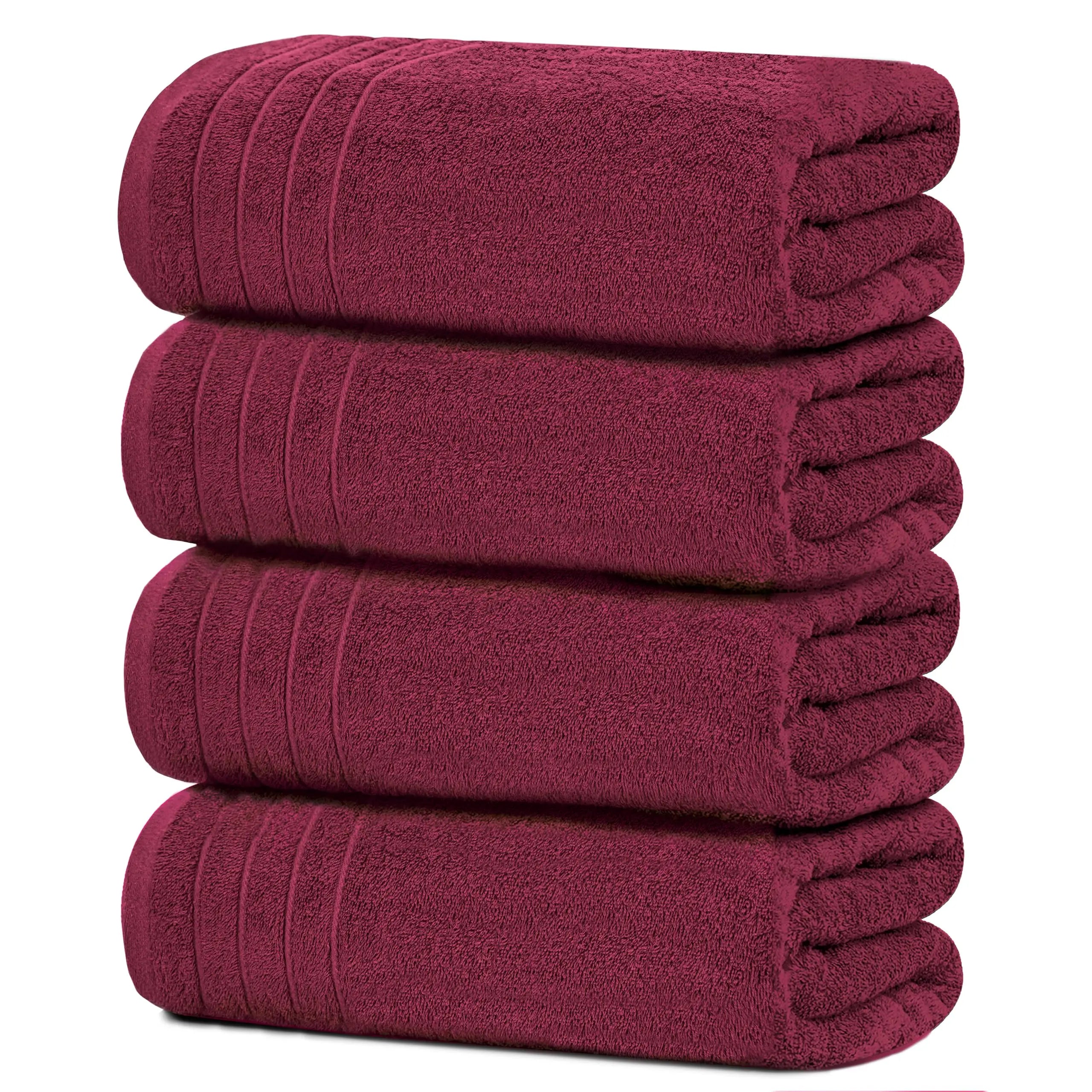 Towels Pack of 4 Extra Large Bath Towels 30 x 60