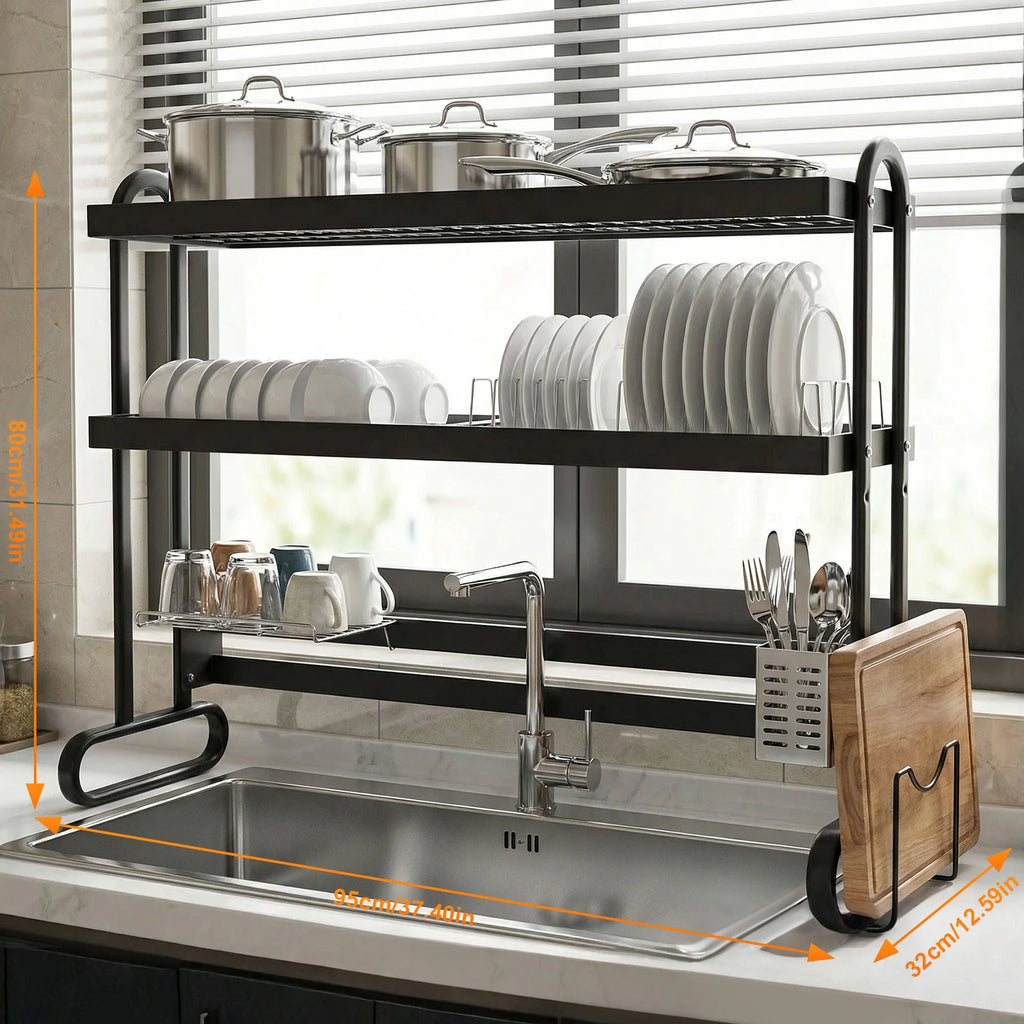 Stainless Steel Dish Drainer Over Sink