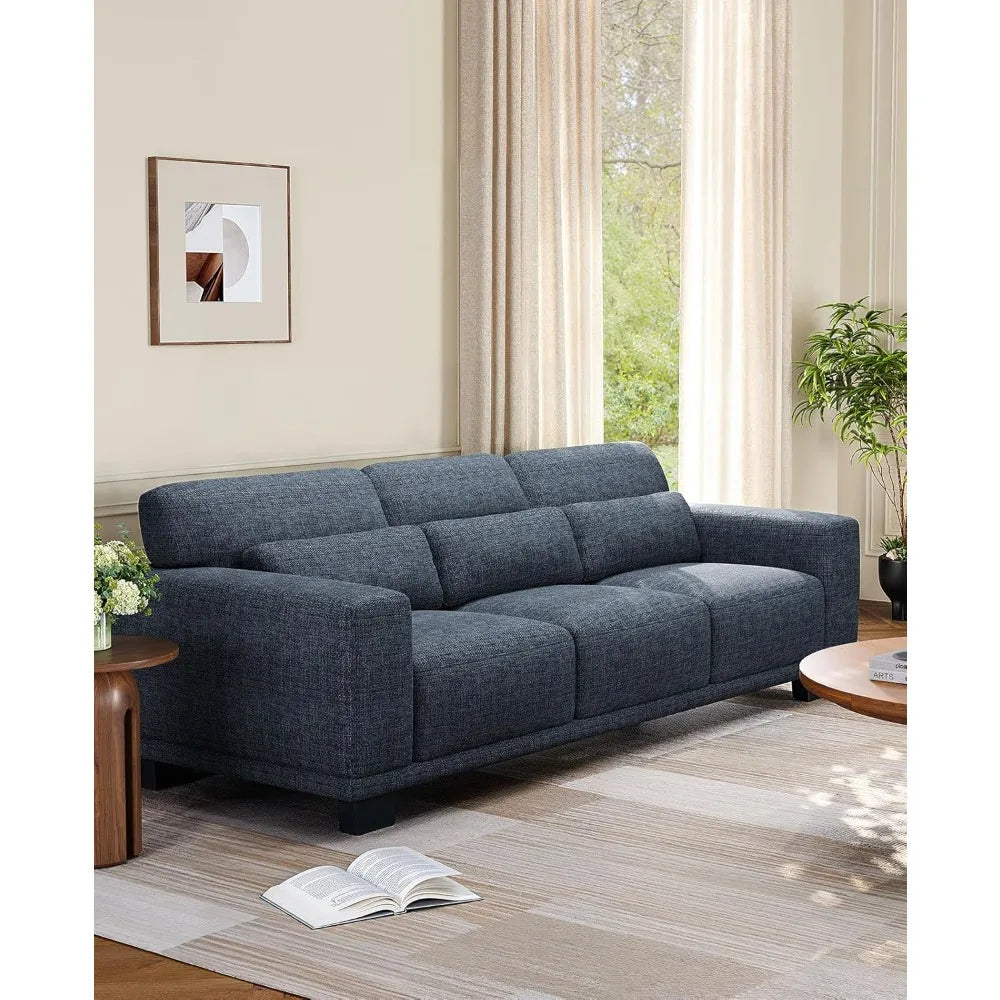 89" Sofa 3-Seater Modern Deep Seats