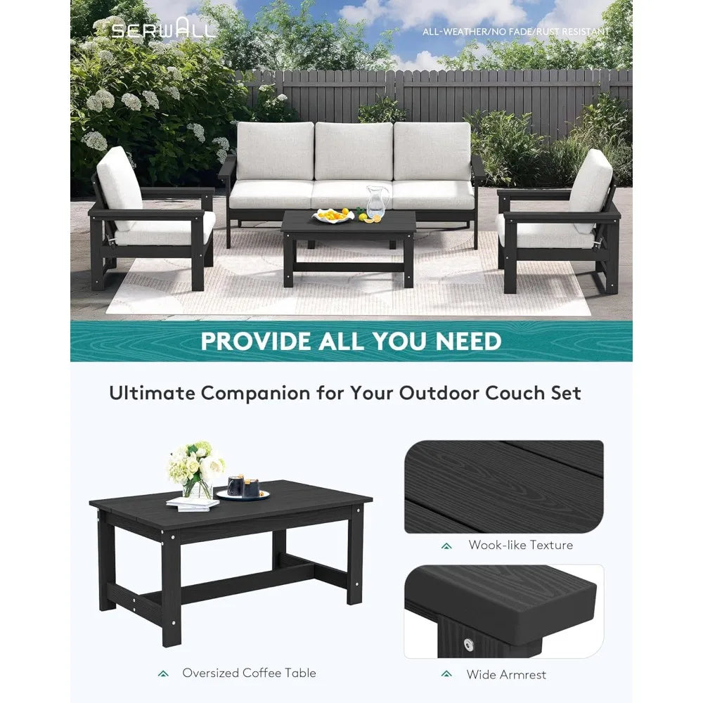 6-Piece HDPE Patio Set