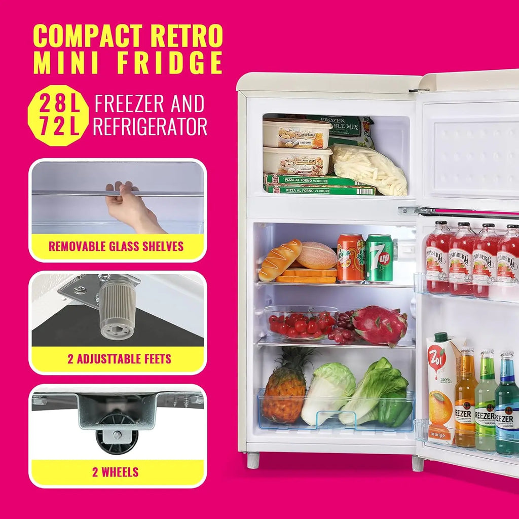 3.5 CF Compact Refrigerator Top Freezer