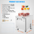 7.4 CF Commercial Frozen Refrigerator Sandwich/Salad Prep Table