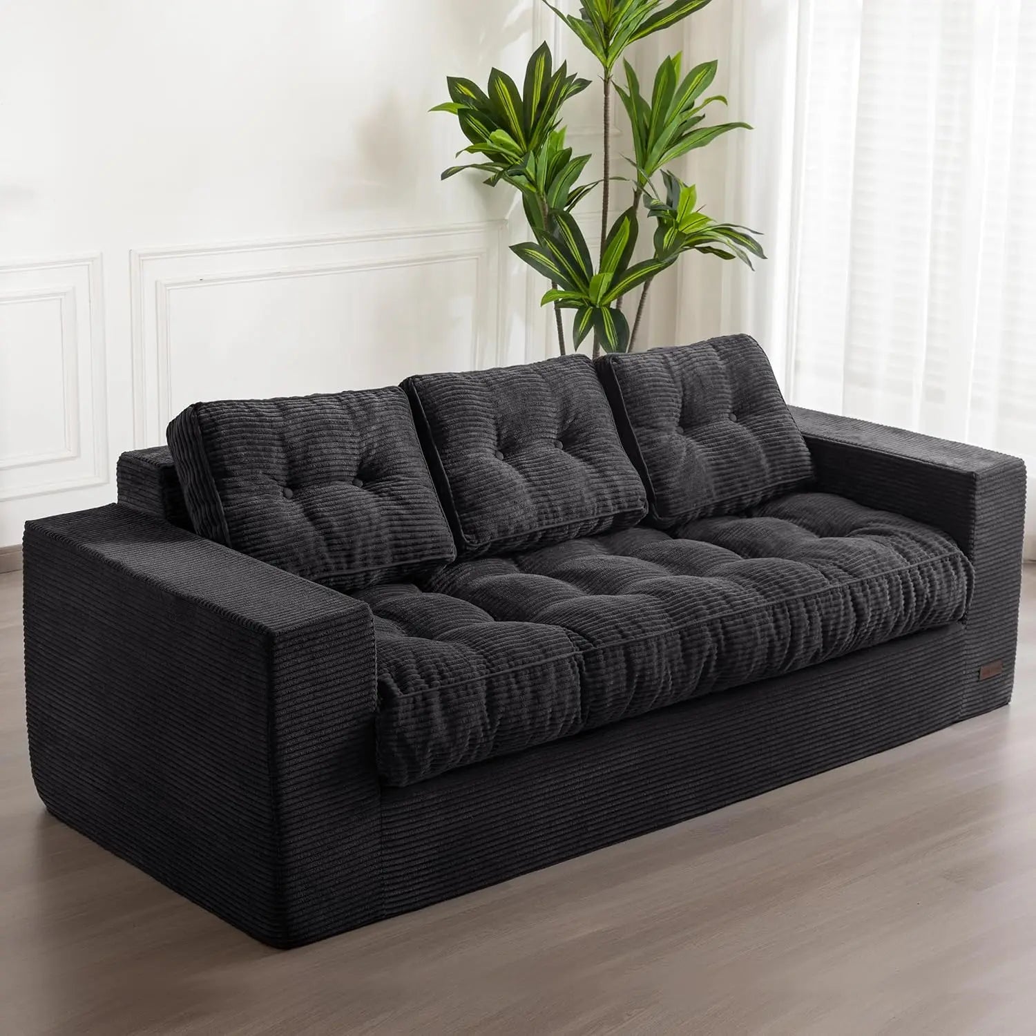 3-Seater Couch Boneless Tuffed