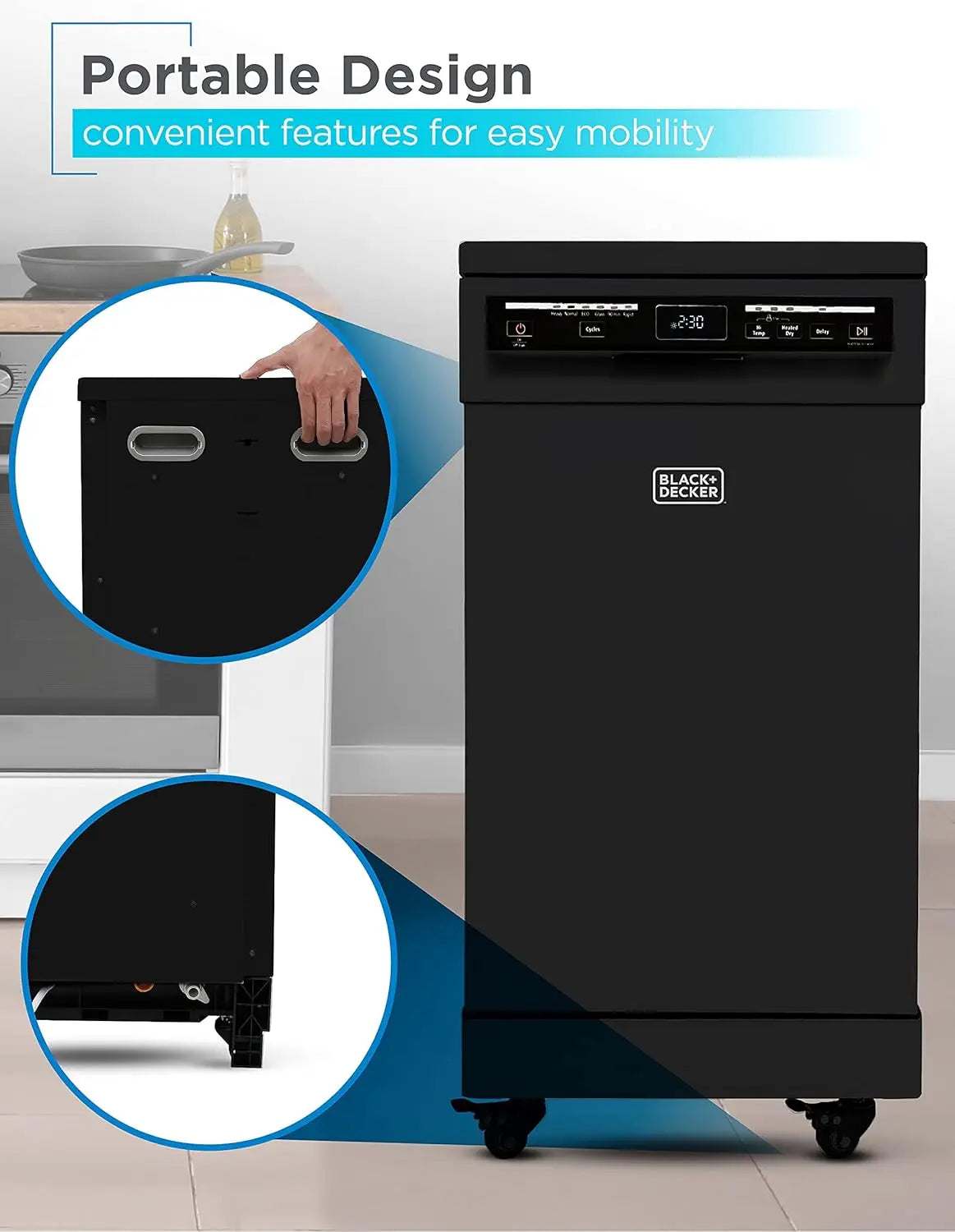 18-Inch Portable Dishwasher Stainless