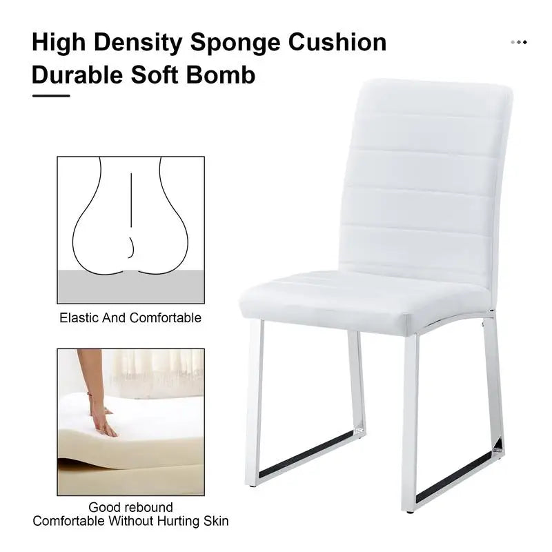6 Heavy-Duty Thick Cushion Iron Frame