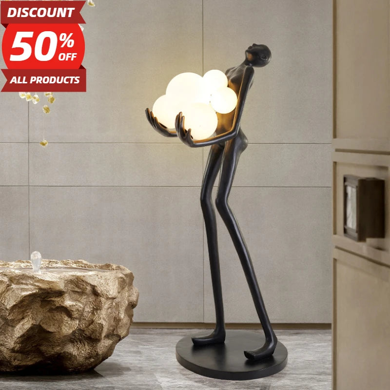 Nordic Humanoid Sculpture Lamp