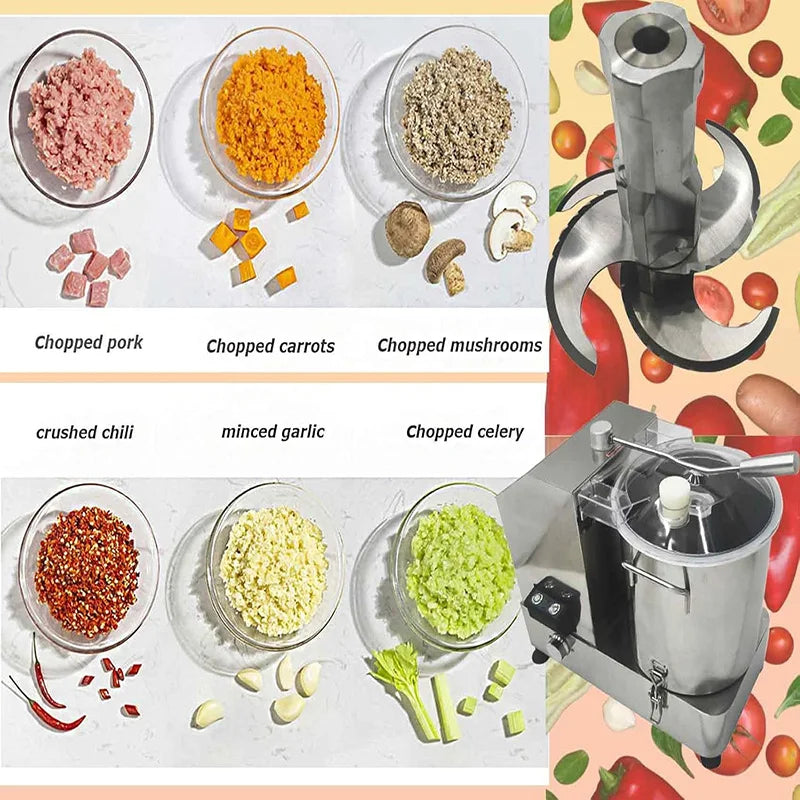 12LCommercial Food Processor Stainless Chopper