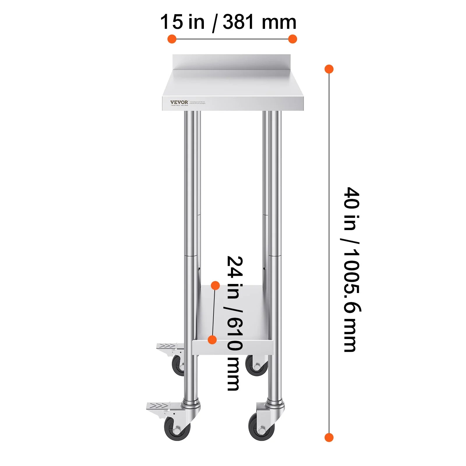 Stainless Worktable Commercial Food Prep