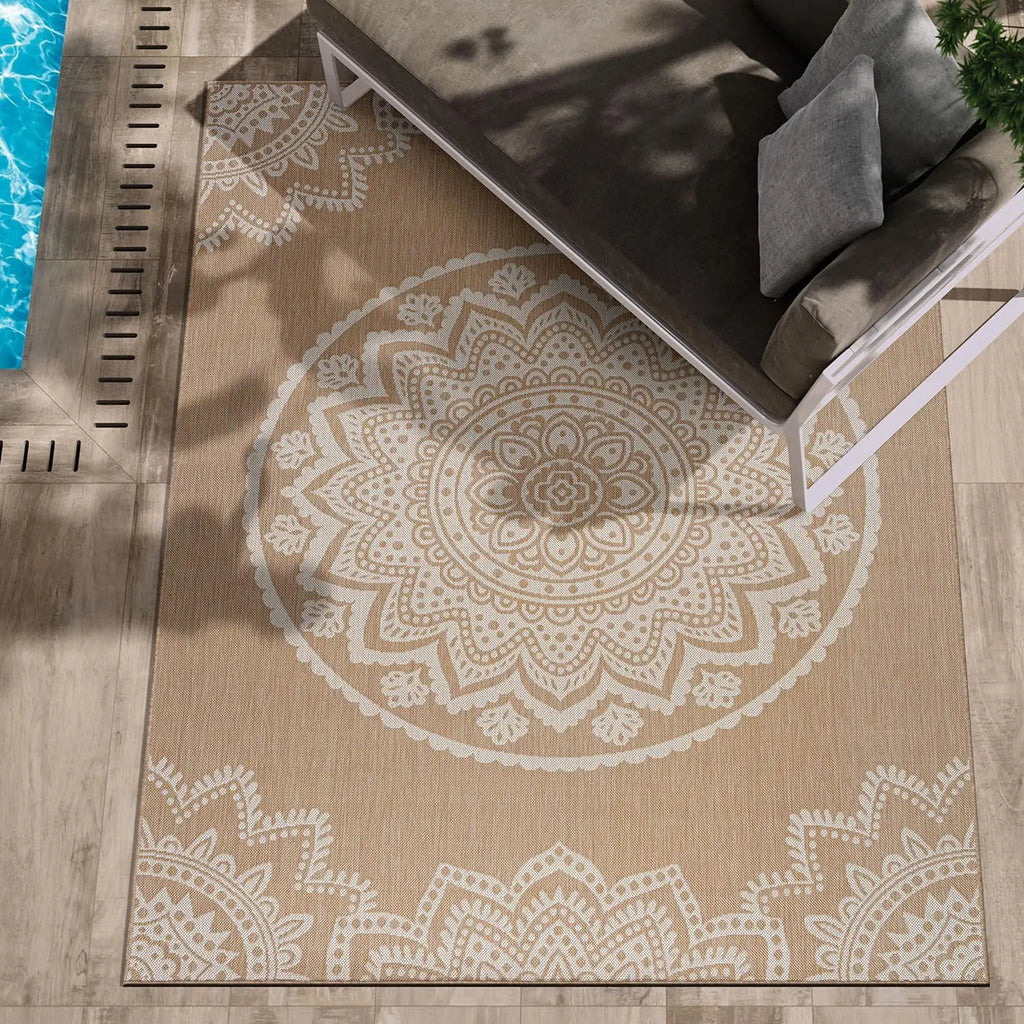 8x10 Indoor/Outdoor Modern Waterproof Washable