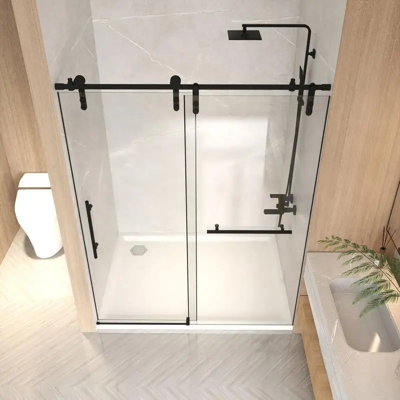 50-54" x 76" H Frameless Sliding Shower Door