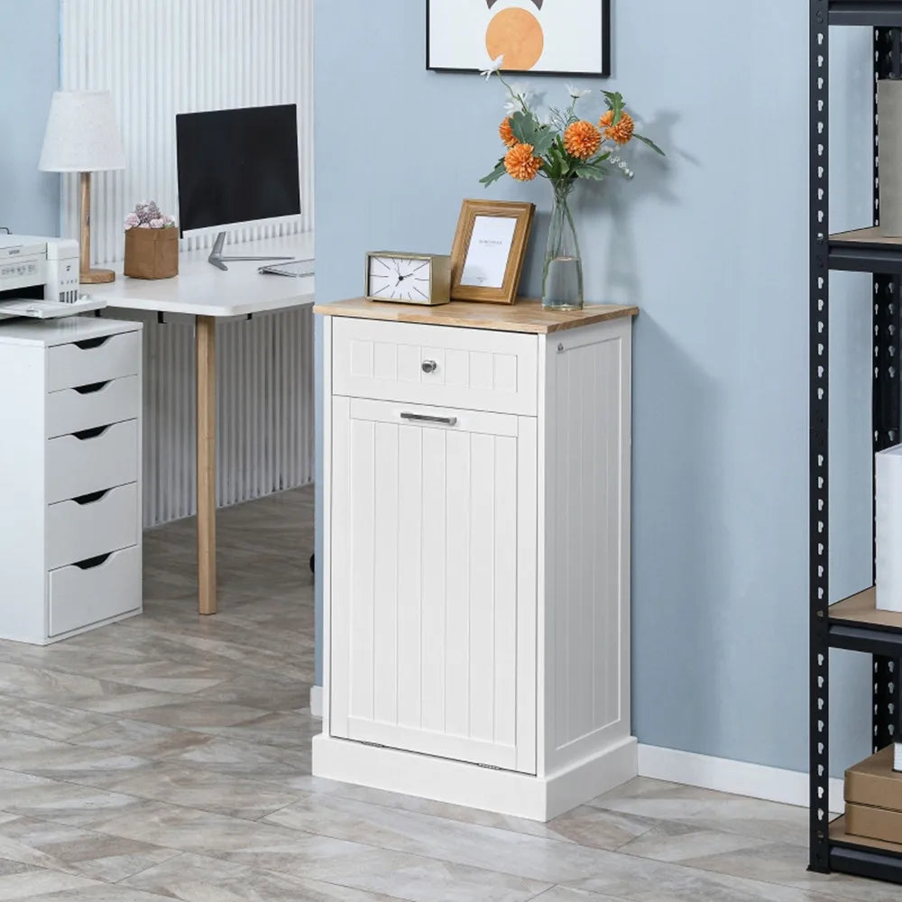 Tilt-Out Trash Can Cabinet Freestanding
